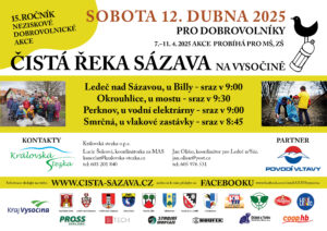 Čistá řeka Sázava 2025